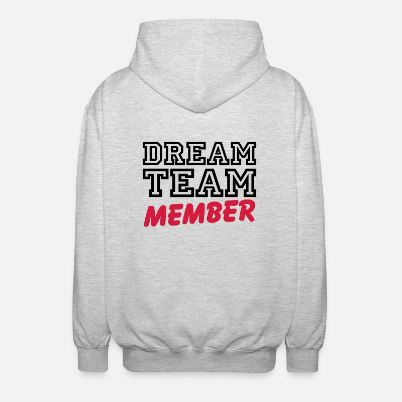 Dream Team Member - Veste à capuche unisexe - gris clair chiné