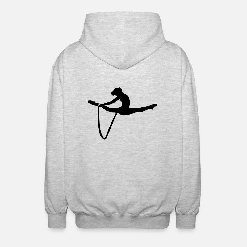 Gymnastique - Veste à capuche unisexe - gris clair chiné