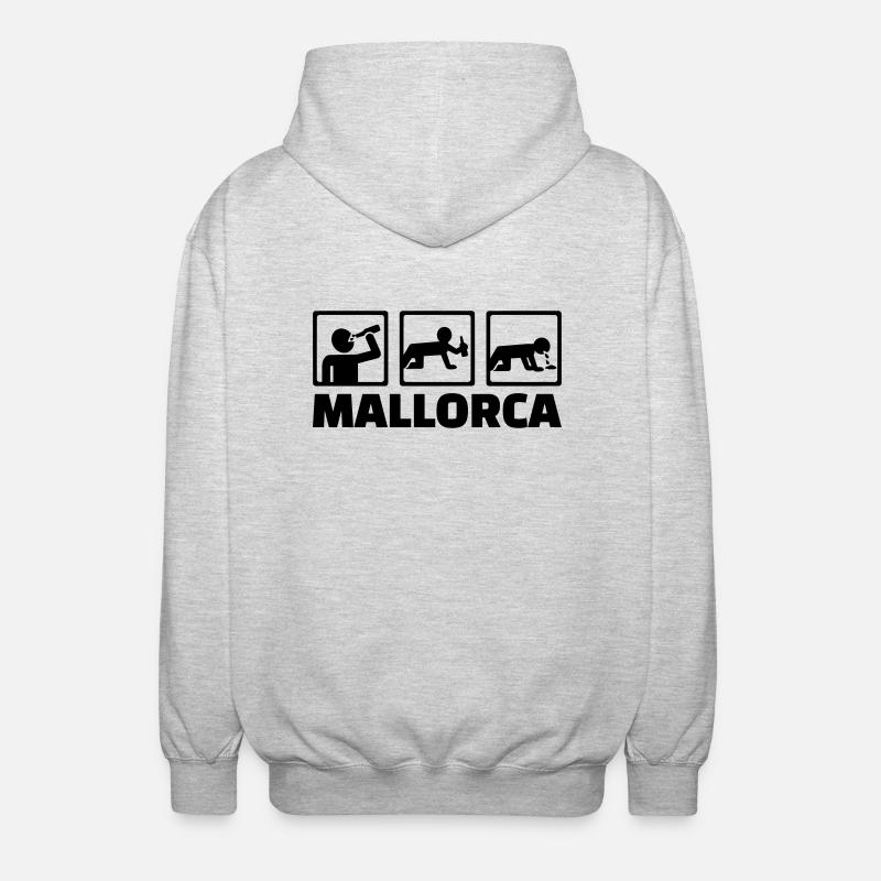 Mallorca - Veste à capuche unisexe - gris clair chiné