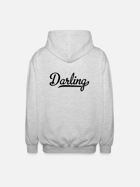 Darling - Unisex Hooded Jacket - light heather grey