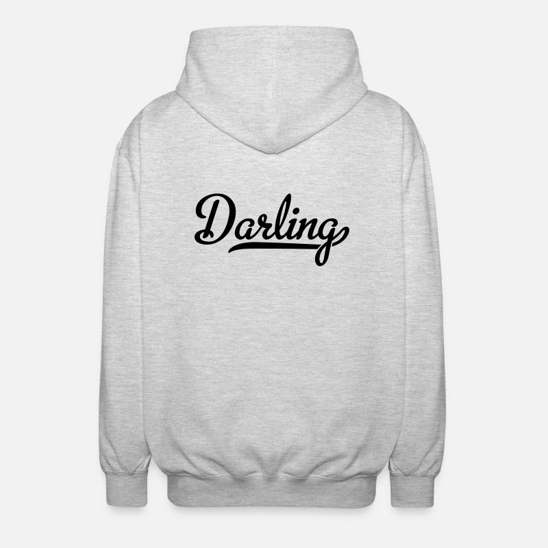 Darling - Unisex Kapuzenjacke - Hellgrau meliert
