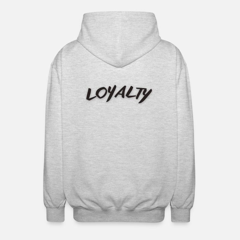 Loyalty - Unisex Kapuzenjacke - Hellgrau meliert