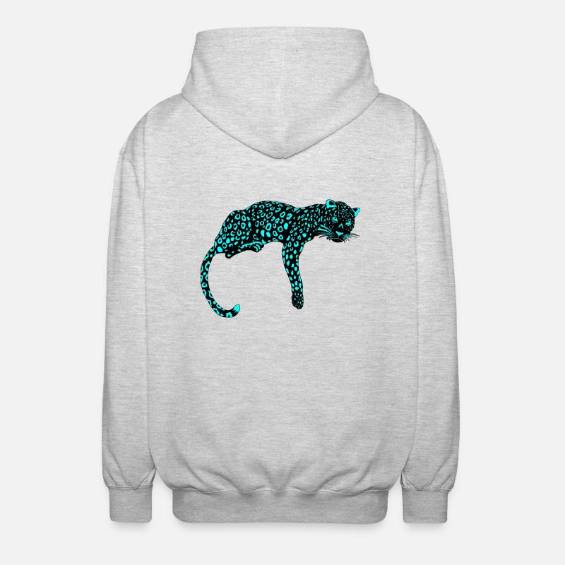 Neopard-ICE - Unisex Hooded Jacket - light heather grey