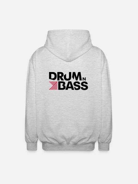 drumandbass - Veste à capuche unisexe - gris clair chiné