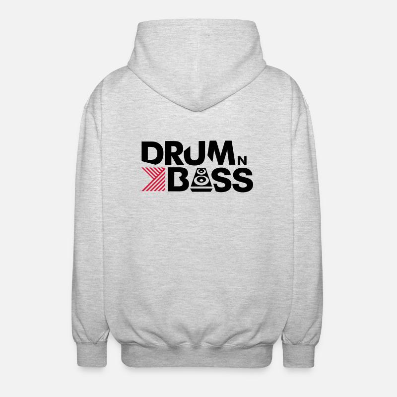 Drum n Bass - Veste à capuche unisexe - gris clair chiné