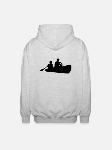 kanu - Unisex Kapuzenjacke - Hellgrau meliert