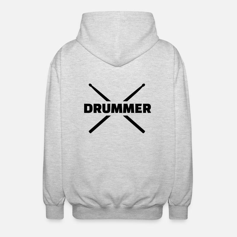 Drummer - Veste à capuche unisexe - gris clair chiné