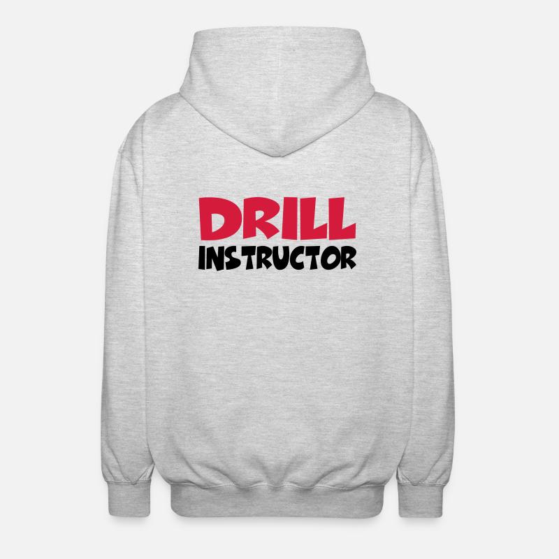 Drill Instructor - Unisex Kapuzenjacke - Hellgrau meliert