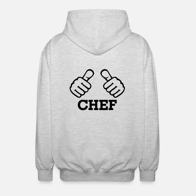 Chef - Unisex Hooded Jacket - light heather grey