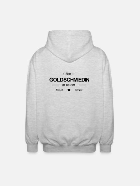 Beste Goldschmiedin - Unisex Kapuzenjacke - Hellgrau meliert
