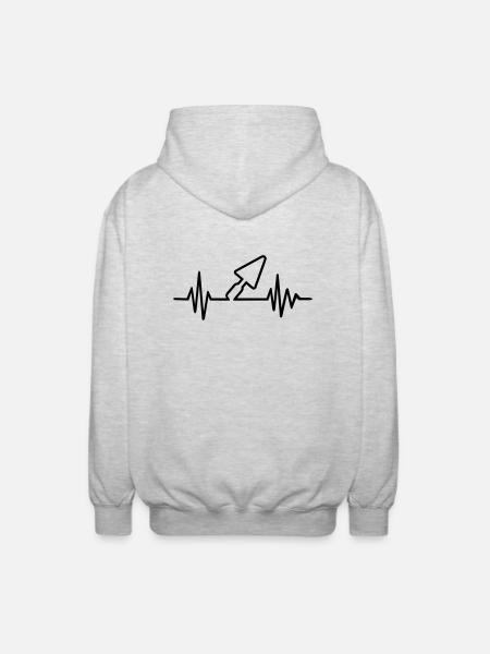 Brick layer - Unisex Hooded Jacket - light heather grey