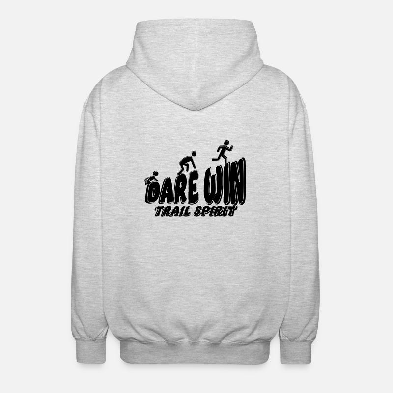 Trail dare win - Veste à capuche unisexe - gris clair chiné