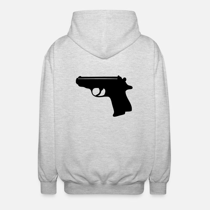 007 (einfarbig) - Unisex Kapuzenjacke - Hellgrau meliert