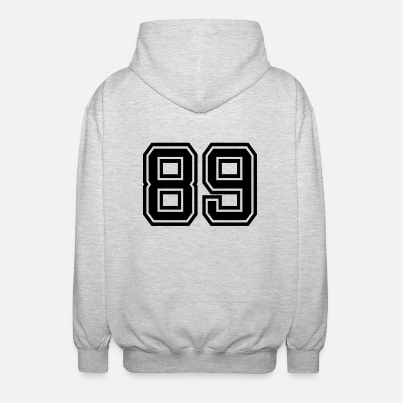 89 - Unisex Kapuzenjacke - Hellgrau meliert