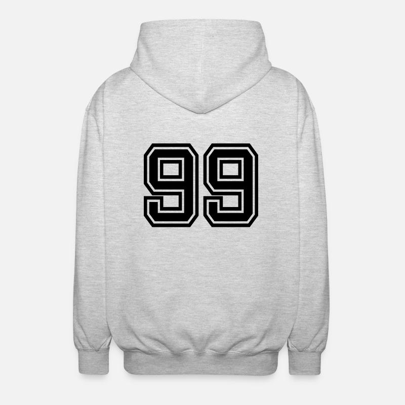 99 - Unisex Kapuzenjacke - Hellgrau meliert