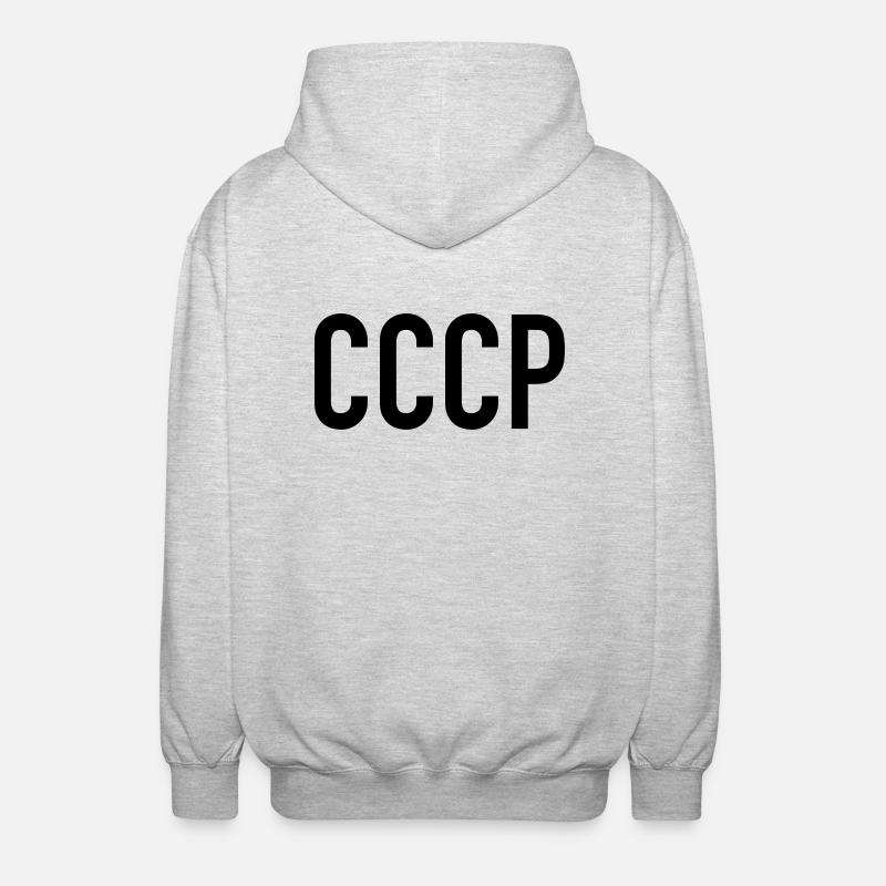 CCCP - Veste à capuche unisexe - gris clair chiné