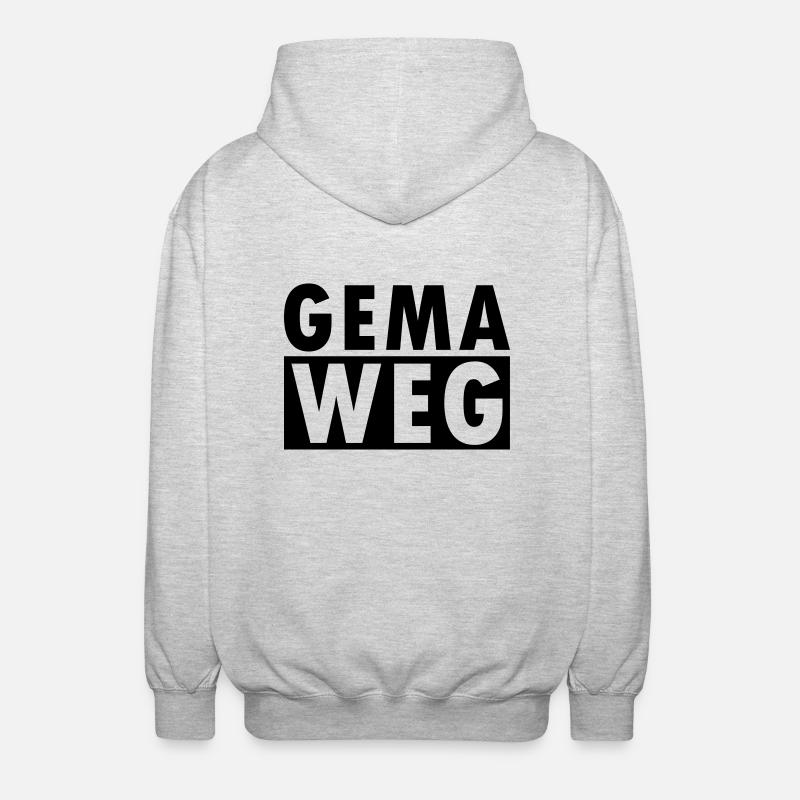 GEMA WAY - Veste à capuche unisexe - gris clair chiné
