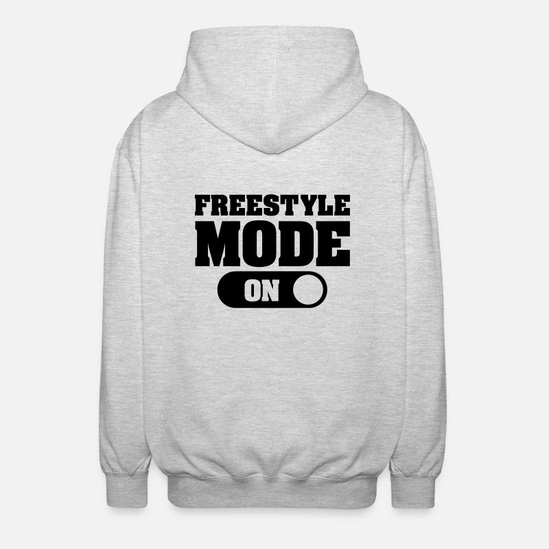 Freestyle Mode (On) - Unisex Kapuzenjacke - Hellgrau meliert