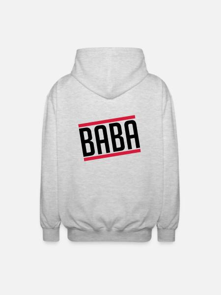 baba_ua2 - Unisex Kapuzenjacke - Hellgrau meliert
