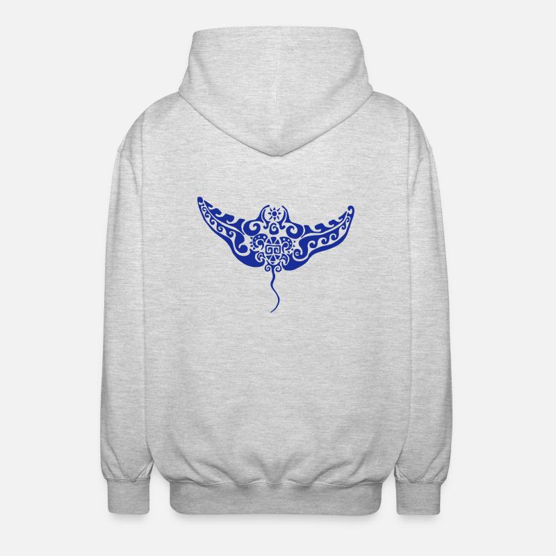 Mantarochen - Unisex Kapuzenjacke - Hellgrau meliert