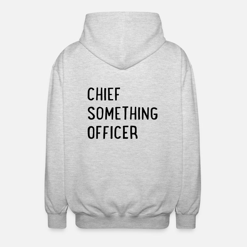 Chef de quelque chose - Veste à capuche unisexe - gris clair chiné