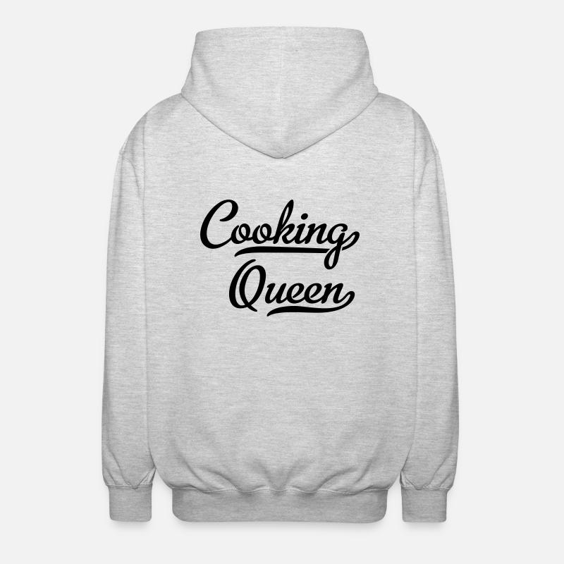 kochen - Unisex Kapuzenjacke - Hellgrau meliert