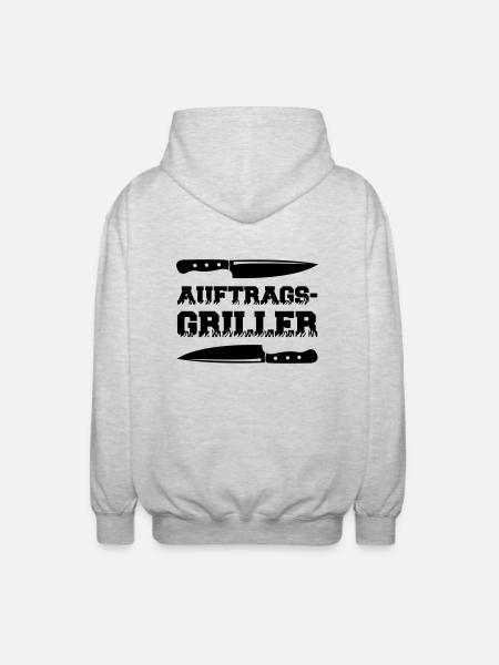 Contract Griller 01 - Unisex Hooded Jacket - light heather grey