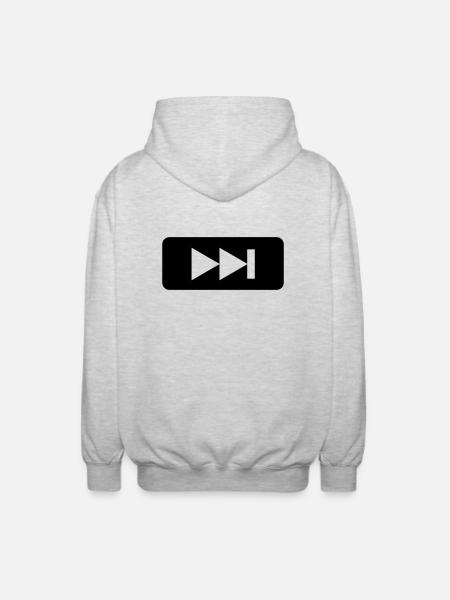Music,DJ,Forward,DVD - Unisex Hooded Jacket - light heather grey