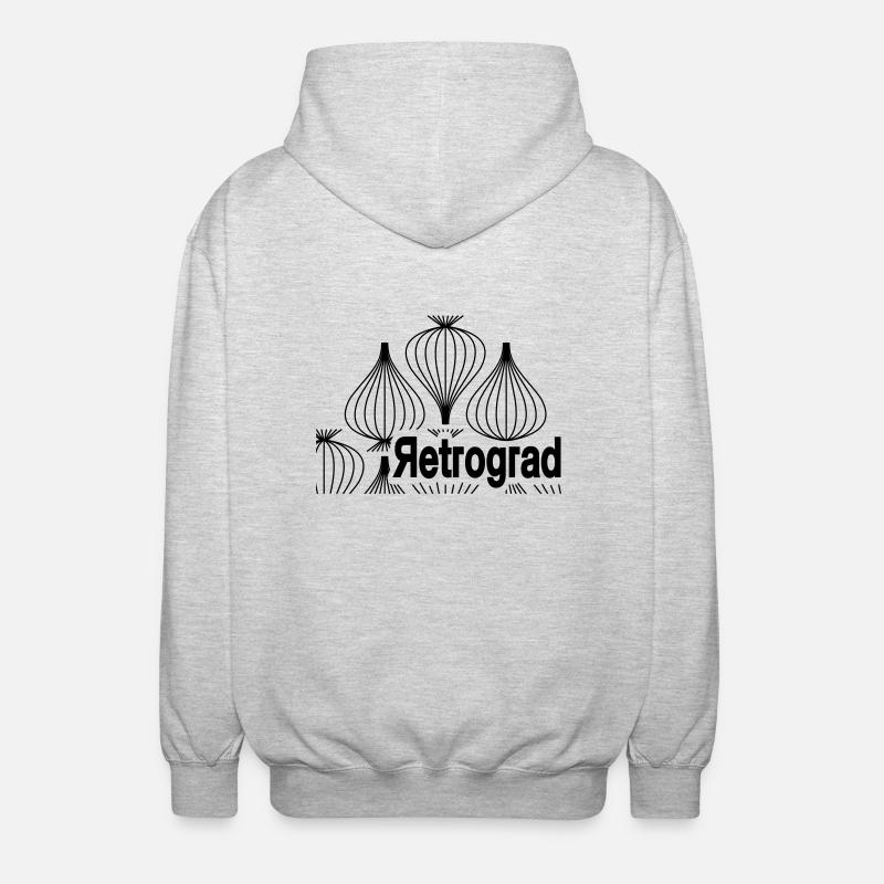 Rétrograde - Oignon - Conception - Veste à capuche unisexe - gris clair chiné