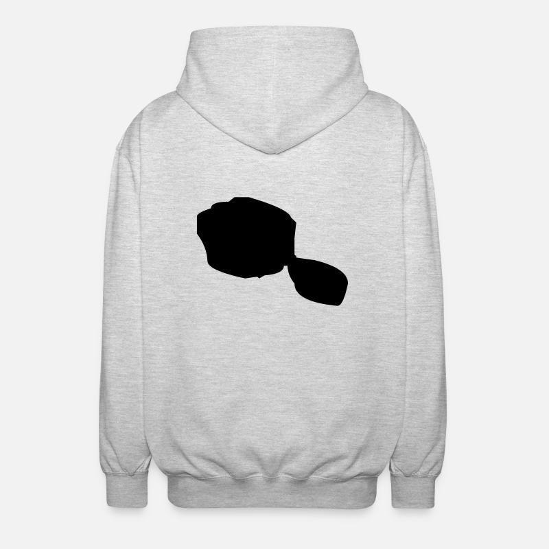 tahiti map - Veste à capuche unisexe - gris clair chiné