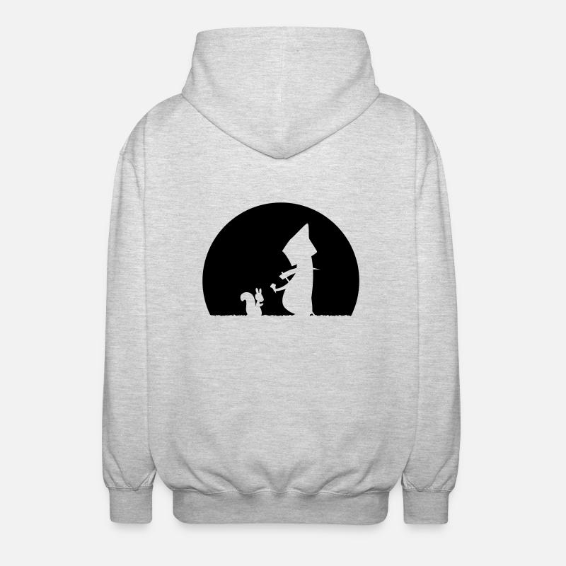 Écureuil - Veste à capuche unisexe - gris clair chiné