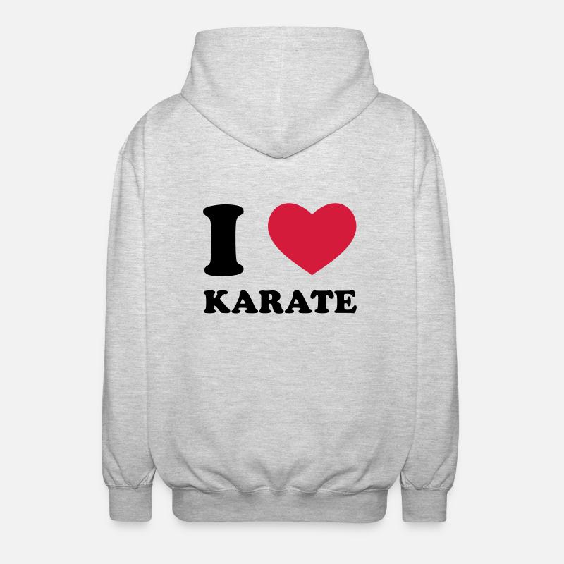 Karate - Unisex Hooded Jacket - light heather grey
