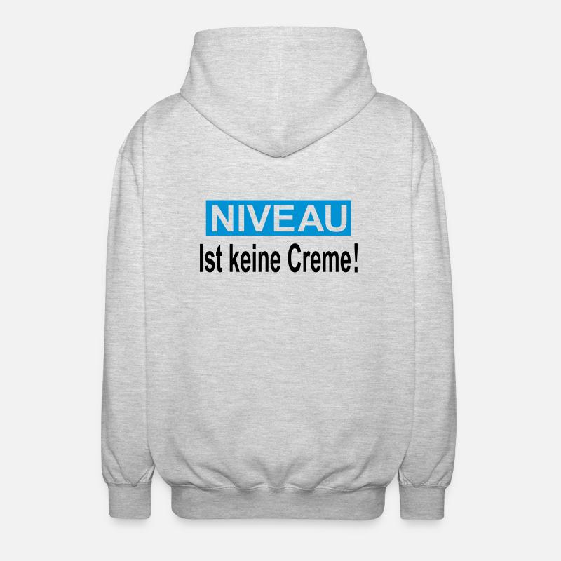niveau - Unisex Kapuzenjacke - Hellgrau meliert
