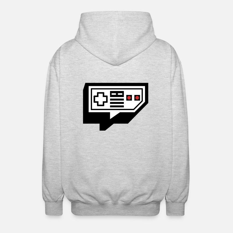 Controller - Veste à capuche unisexe - gris clair chiné