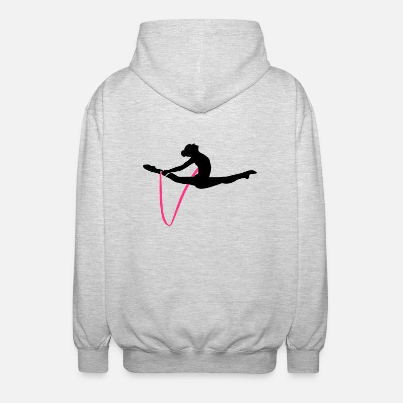 Gymnastics - Unisex Hooded Jacket - light heather grey