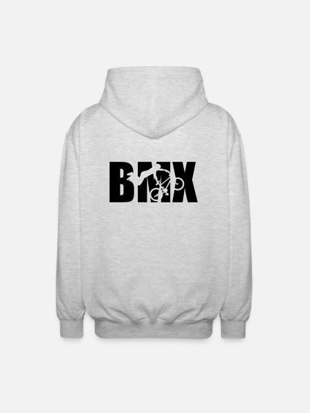 BMX - Veste à capuche unisexe - gris clair chiné