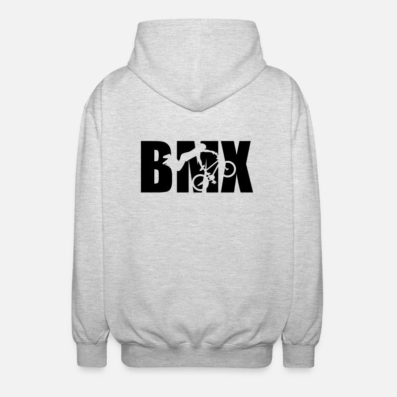 BMX - Unisex Kapuzenjacke - Hellgrau meliert