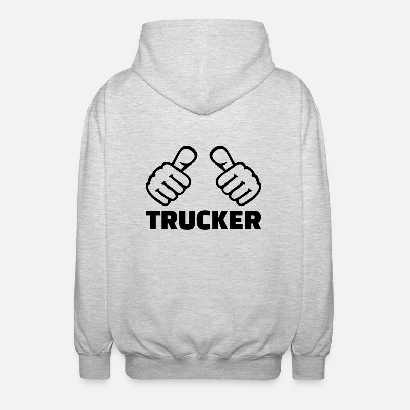 Trucker - Veste à capuche unisexe - gris clair chiné