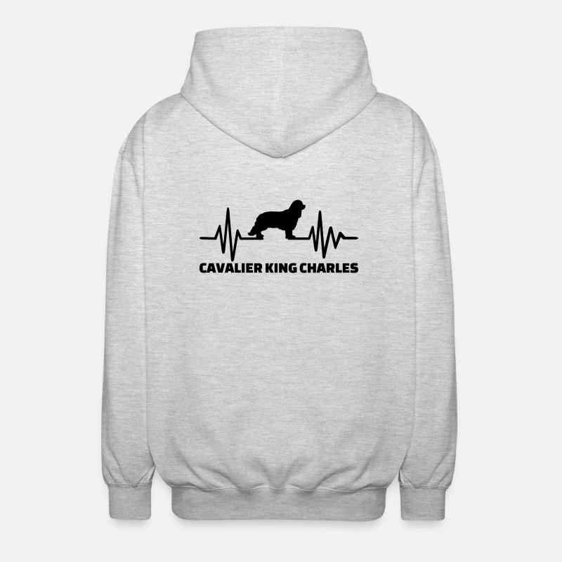 Cavalier King Charles - Unisex Hooded Jacket - light heather grey