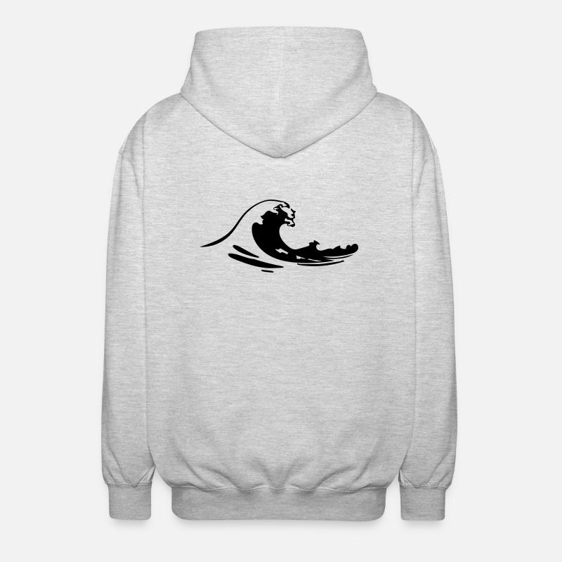 surf - Veste à capuche unisexe - gris clair chiné
