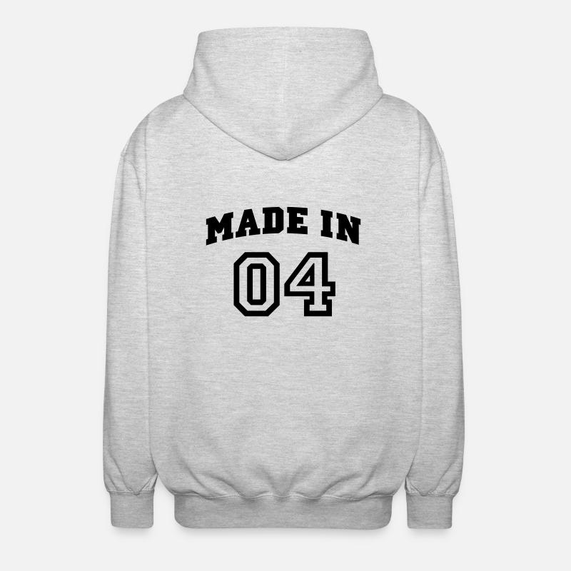 mp_madein04a - Unisex Kapuzenjacke - Hellgrau meliert