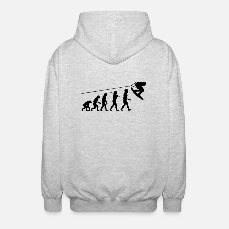 wa01 wakeboard evolution - Veste à capuche unisexe - gris clair chiné