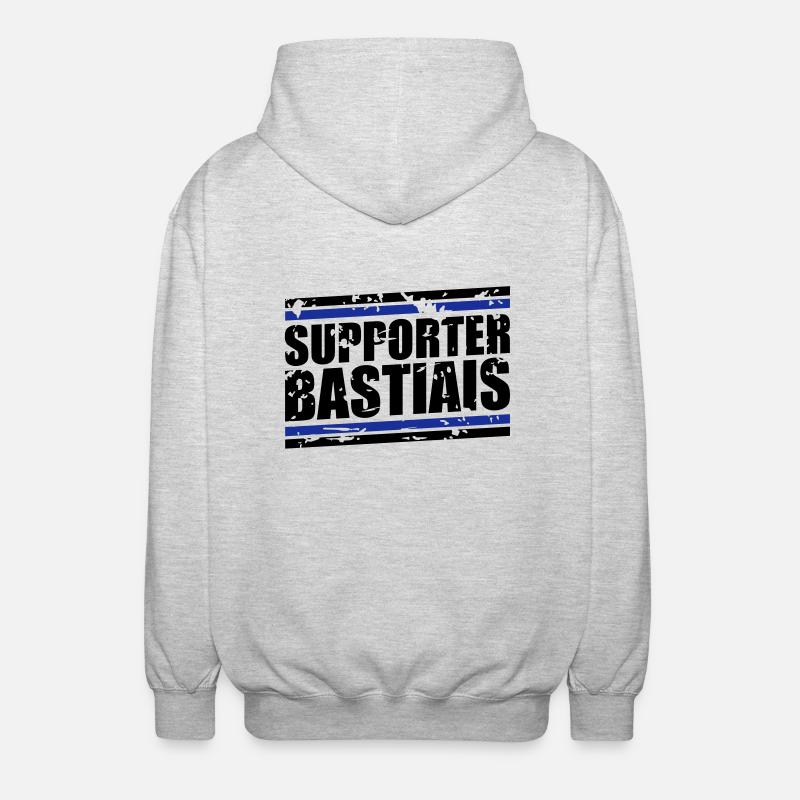 Weinlese-Bär Bastia - Unisex Kapuzenjacke - Hellgrau meliert