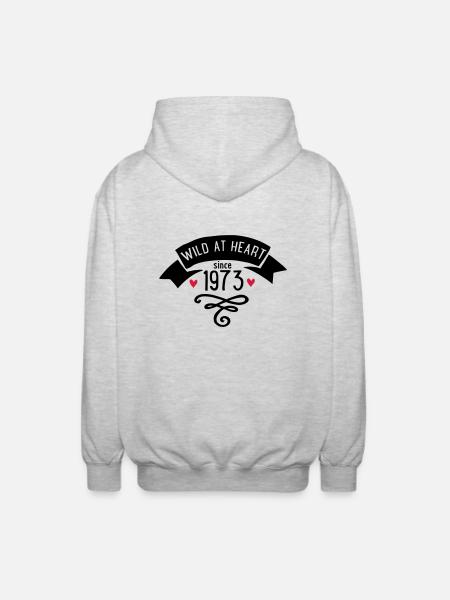 1973 - Unisex Hooded Jacket - light heather grey