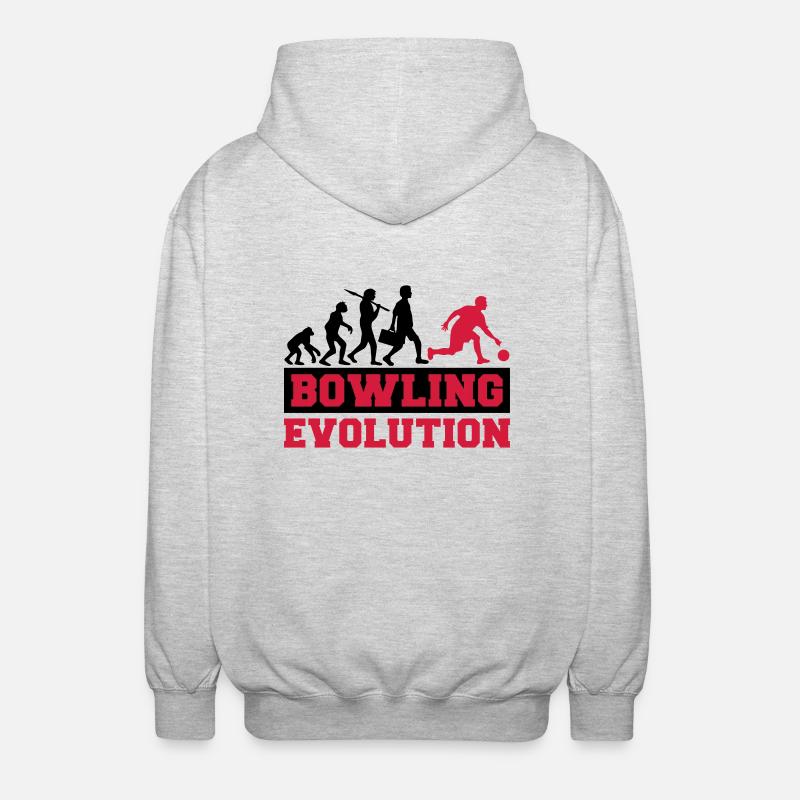 Bowling Evolution - Unisex Hooded Jacket - light heather grey