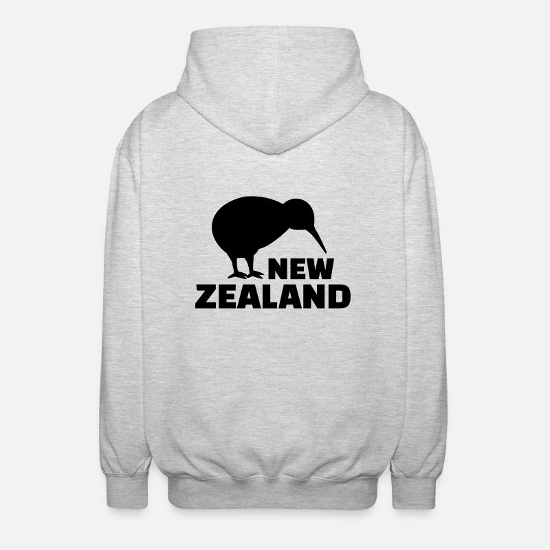 Kiwi - Unisex Kapuzenjacke - Hellgrau meliert