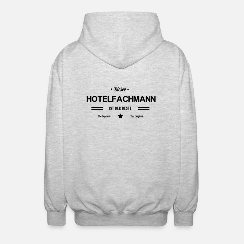 Bester Hotelfachmann - Unisex Kapuzenjacke - Hellgrau meliert
