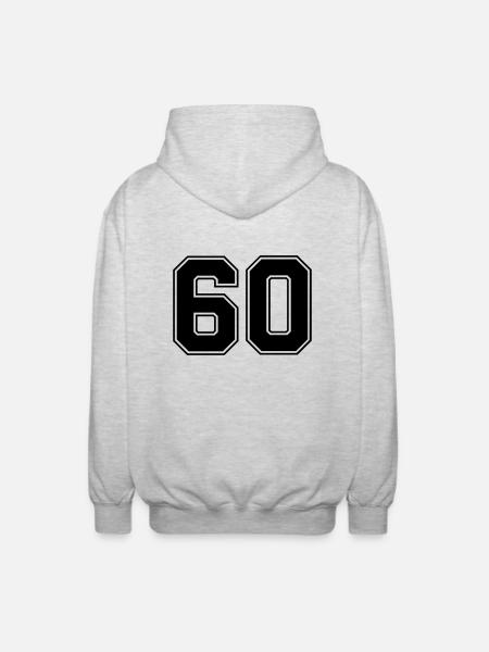 60 - Unisex Hooded Jacket - light heather grey