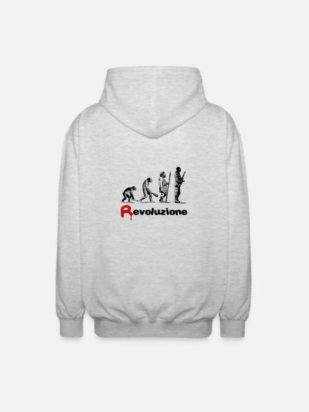 Revoluzione - Veste à capuche unisexe - gris clair chiné