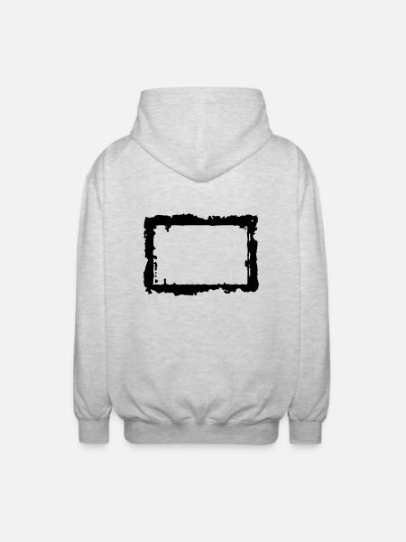 frame_4_vec_1 de - Unisex Kapuzenjacke - Hellgrau meliert